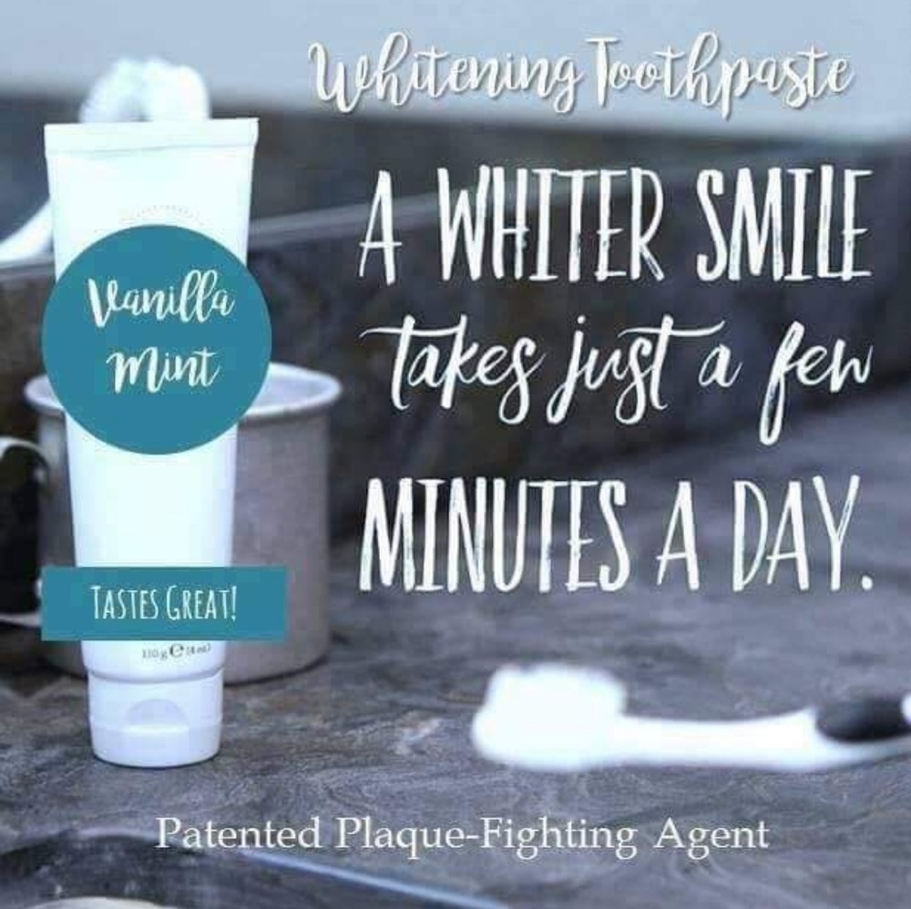 whitening toothpaste. (fluoride & fluoride free)